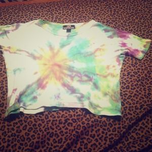 Half shirt. Made bigger. Tie dye.