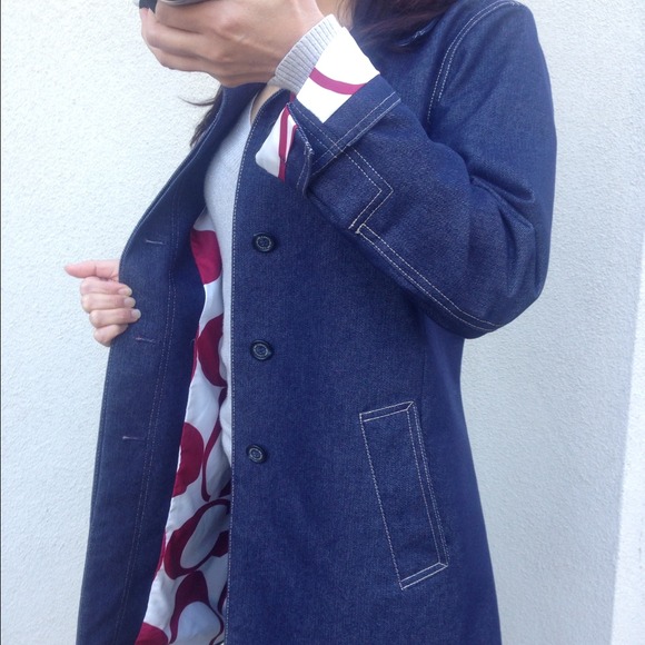 ✳Sold✳Authentic Coach Denim Blue Long Coat