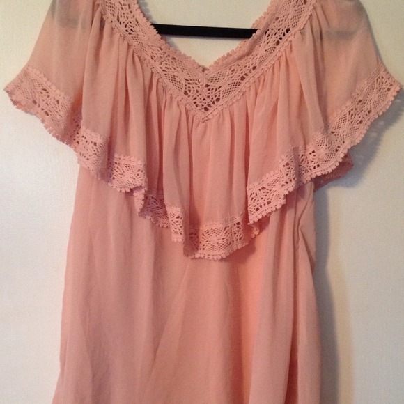 Bundle for panie420!!!!! Peach ruffle top