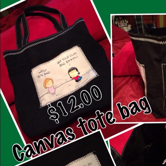 Angry girls tote bag❤SOLD SOLD! - Picture 3 of 4