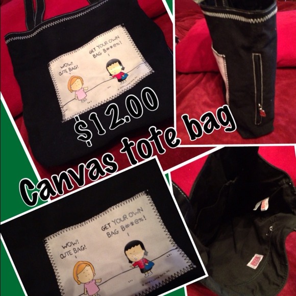 Angry girls tote bag❤SOLD SOLD! - Picture 4 of 4