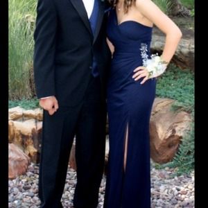 Homecoming/prom gown dress navy blue
