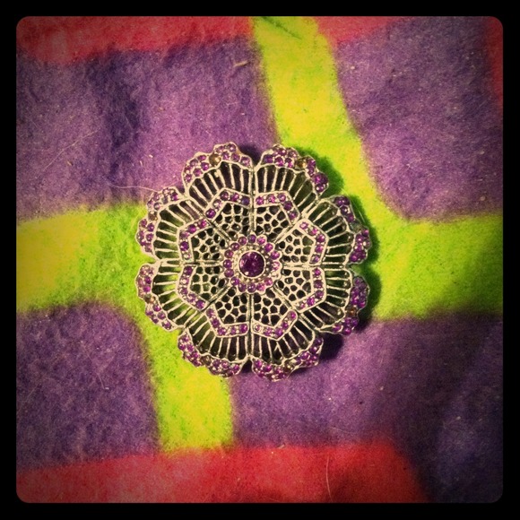SOLD Vintage jeweled brooch