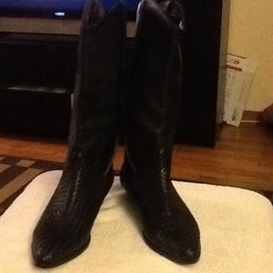 Architect Cowboy boots black