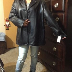 Leather jacket black