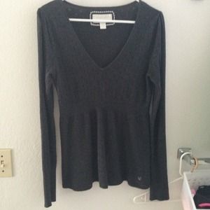 American Eagle Black/Grey Sweater