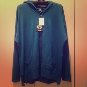 Bobeau Blue Oversized Hoodie
