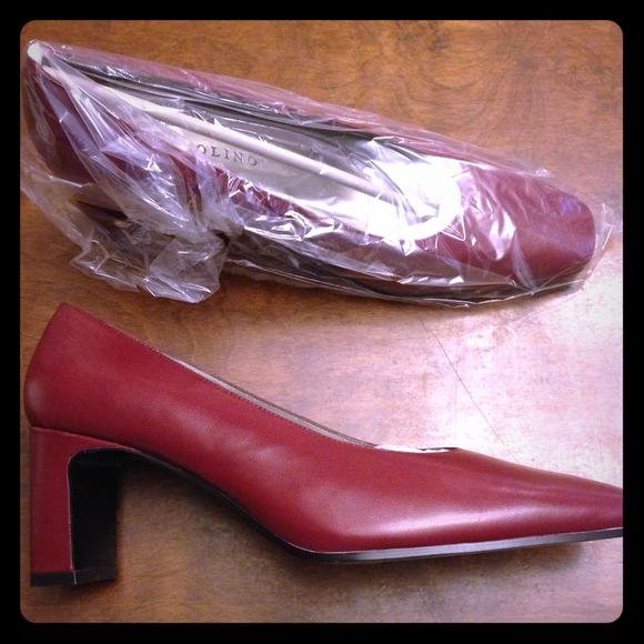 Red Kidskin Heels
