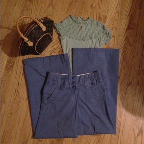 Anthropologie-elevenses wide leg pants