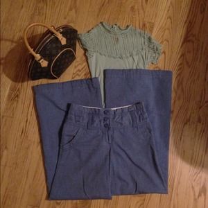 Anthropologie-elevenses wide leg pants