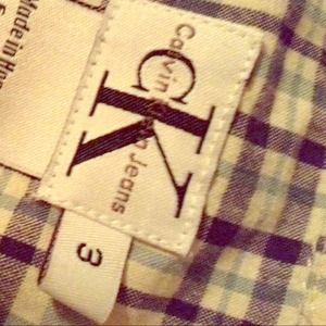 Plaid Button-Down Dress from Calvin Klein