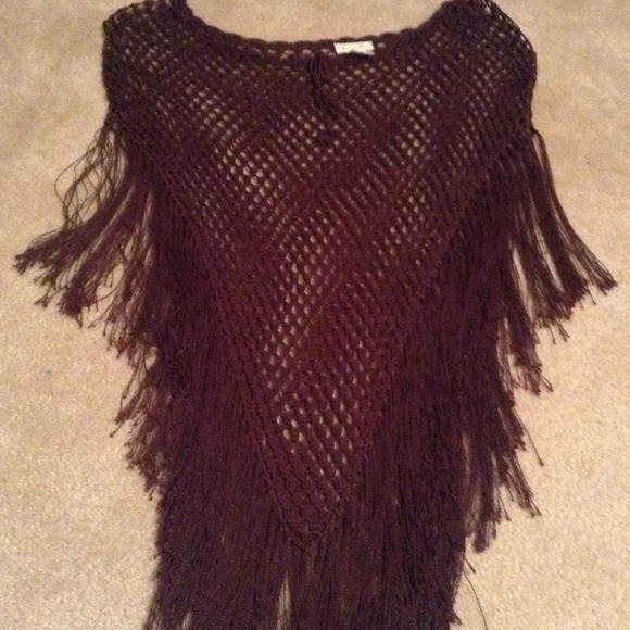 ⭐SOLD⭐Brown Pancho - Picture 1 of 3