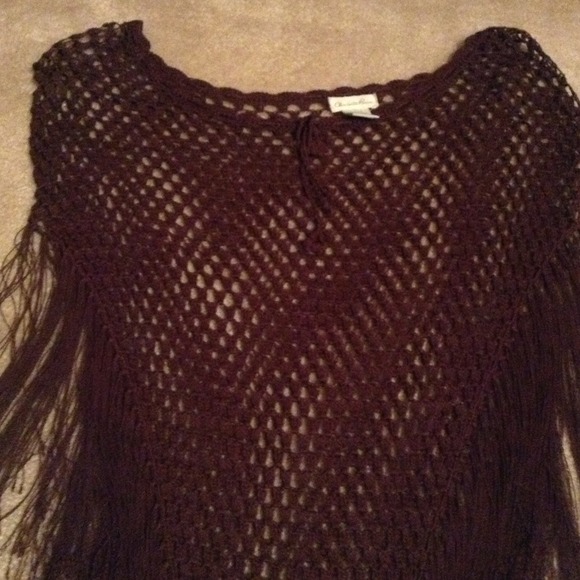 ⭐SOLD⭐Brown Pancho - Picture 2 of 3
