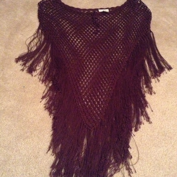 ⭐SOLD⭐Brown Pancho - Picture 3 of 3
