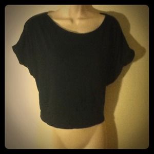 Victoria's Secret Tops - Victoria's Secret Tee Shop Black Oversize Crop Top Victoria's Secret Tops - Victoria's Secret Tee Shop Black Oversize Crop Top