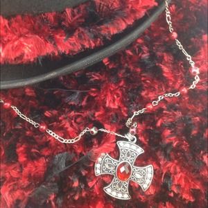 NWT -💢 RED CROSS FP Style Necklace 💢👌TRADED!