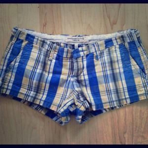 Tiny, colorful, adorable, plaid shorts!