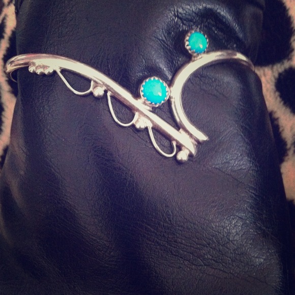 Sterling silver and turquoise bracelet