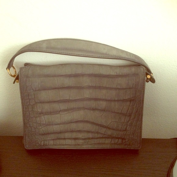 NWT Limited edition YSL grey suede purse