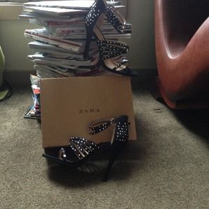 Zara Shoes - Zara Studded Heels Zara Shoes - Zara Studded Heels