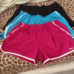 3 pairs of reebok mesh shorts