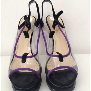 Yves Saint Laurent clear platforms Yves Saint Laurent clear platforms