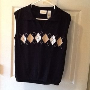 Black sweater vest