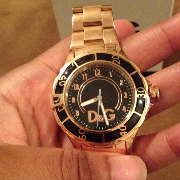 Authentic D&G Time rose gold watch with warranty