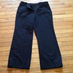 Black, cuffed legged dress pants