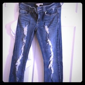 size 27 tattered jeans