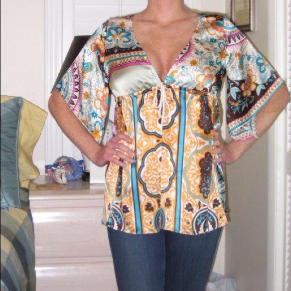 ❌SOLD❌ Alice & Trixie Multi-Pattern Blouse