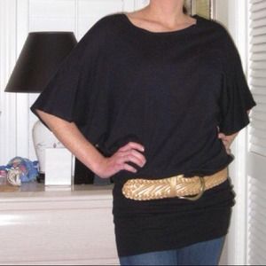 ❌SOLD❌ Bobi Black Top/Dress Tunic