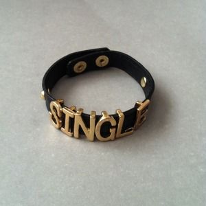 Faux leather bracelet