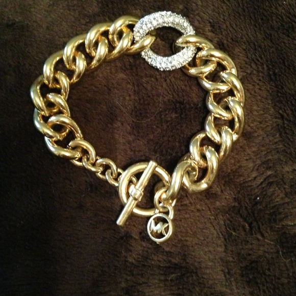 Michael Kors pave link bracelet