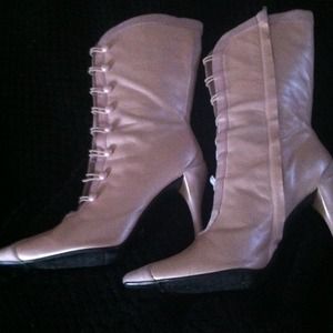 XOXO Victorian inspired mid calf boots