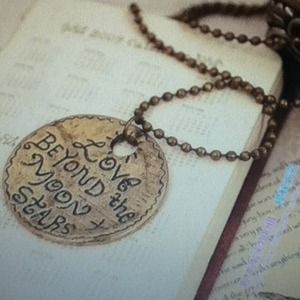 Jewelry - Love Beyond Moon & Stars Bronze Necklace NEW Jewelry - Love Beyond Moon & Stars Bronze Necklace NEW