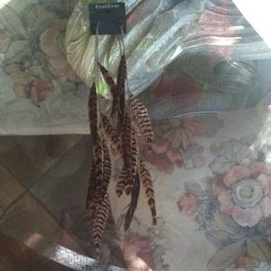 Bebe Feather Earrings