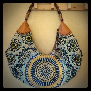 Cole Haan hobo embroidered bag