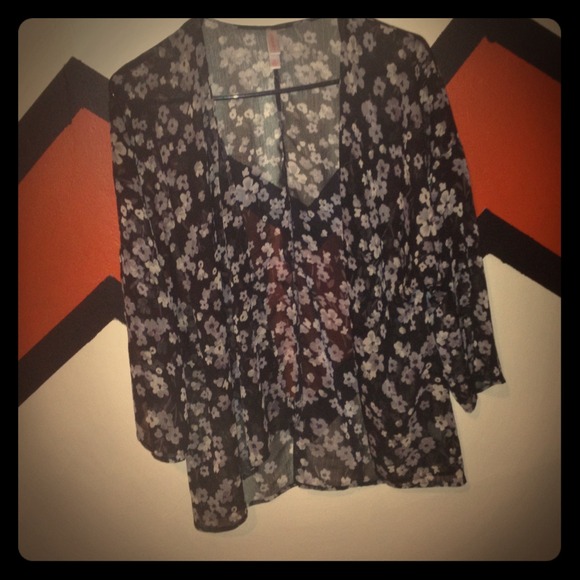 sheer kimono