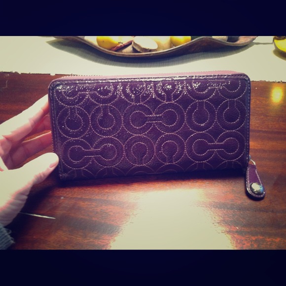 Authentic coach leather wallet