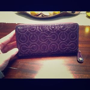 Authentic coach leather wallet