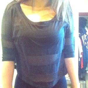 Black stripped blouse