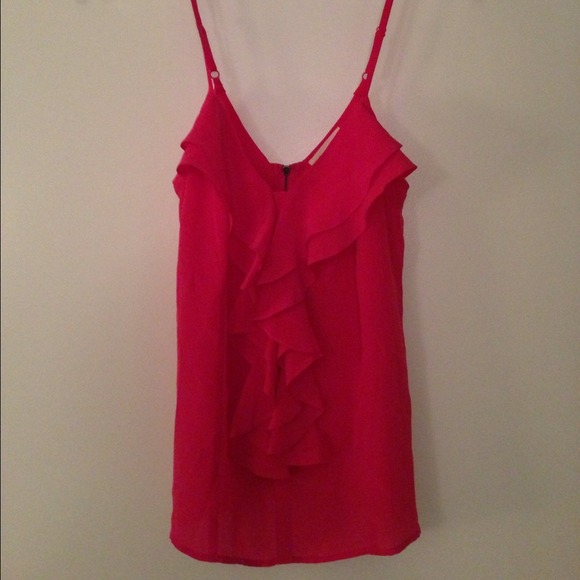 Urban Outfitters Pink Ruffle Front Top - Picture 4 of 4
