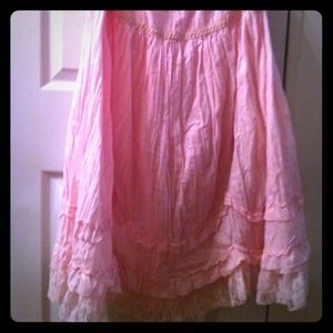 Pink flowing skirt size small cato