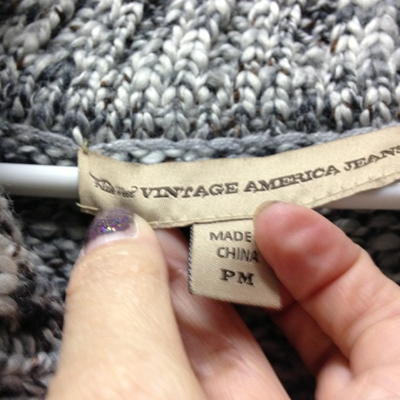 Nine West - Vintage America Poncho Petite Medium - Picture 3 of 4