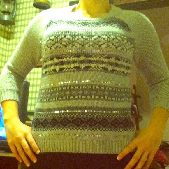 Super cute sequined sweater!