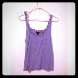 American Eagle Purple Crop Top