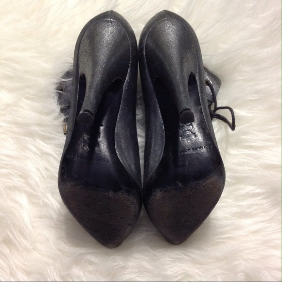 Sigerson Morrison Metallic Leather Booties - Picture 3 of 4