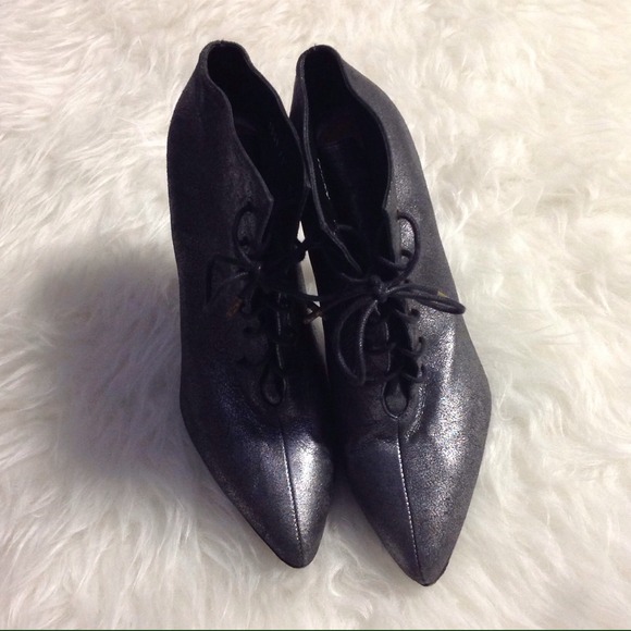 Sigerson Morrison Metallic Leather Booties - Picture 4 of 4