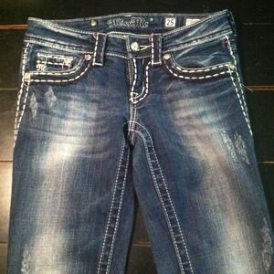 RESERVED! Miss Me boot cut jeans w/diamond